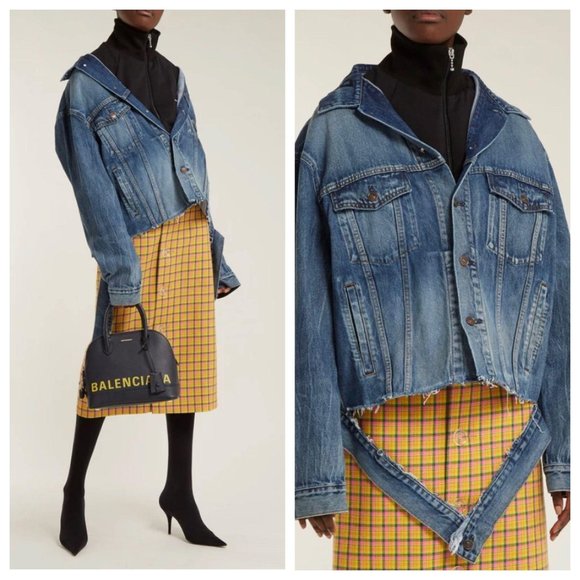 (Sold) Balenciaga Cut Waistband Jacket US 10/FR42 - Picture 3 of 16